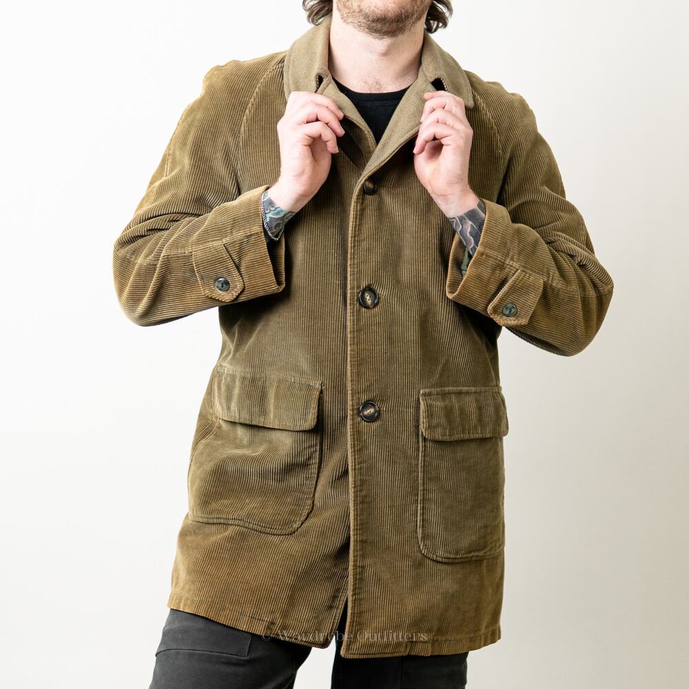 Vintage 1960's Cresco Corduroy Sherpa Lined Collared Coat - Picture 11 of 12